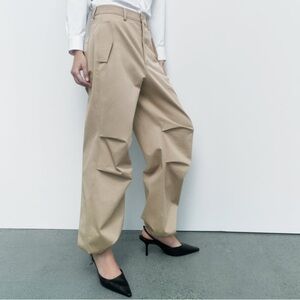 Zara cargo parachute pants size small